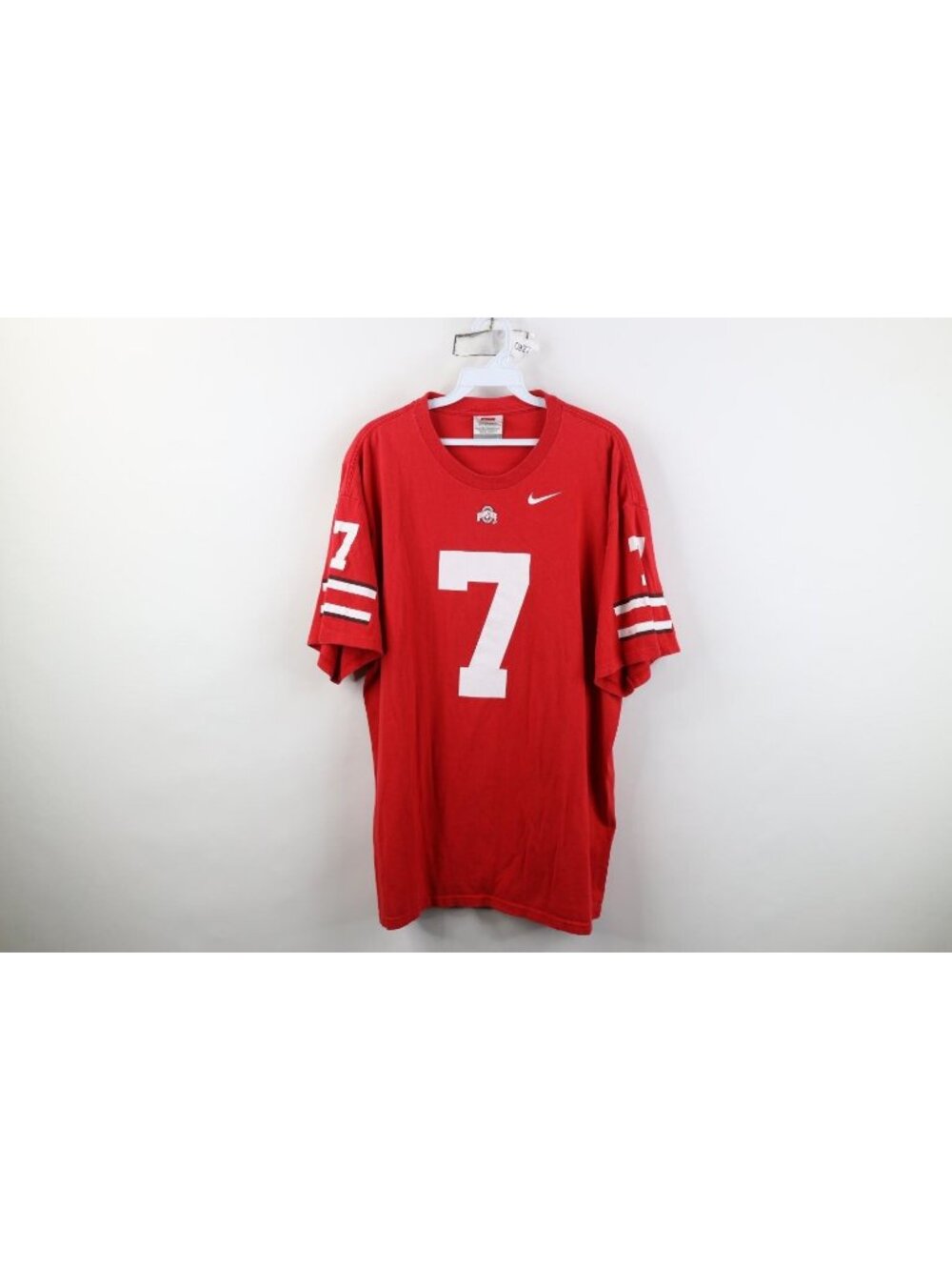 Vintage Nike Mens Large Faded Ohio State University Football Jersey T-Shirt #7